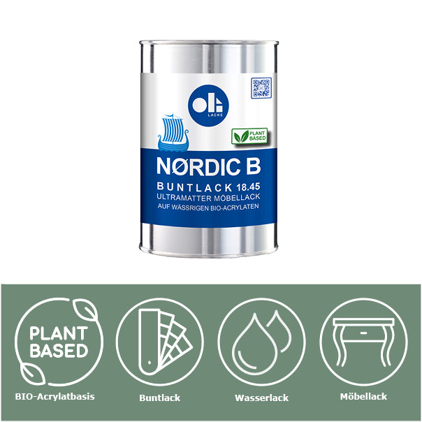 OLI-AQUA NORDIC B - ultramatter Buntlack nach RAL