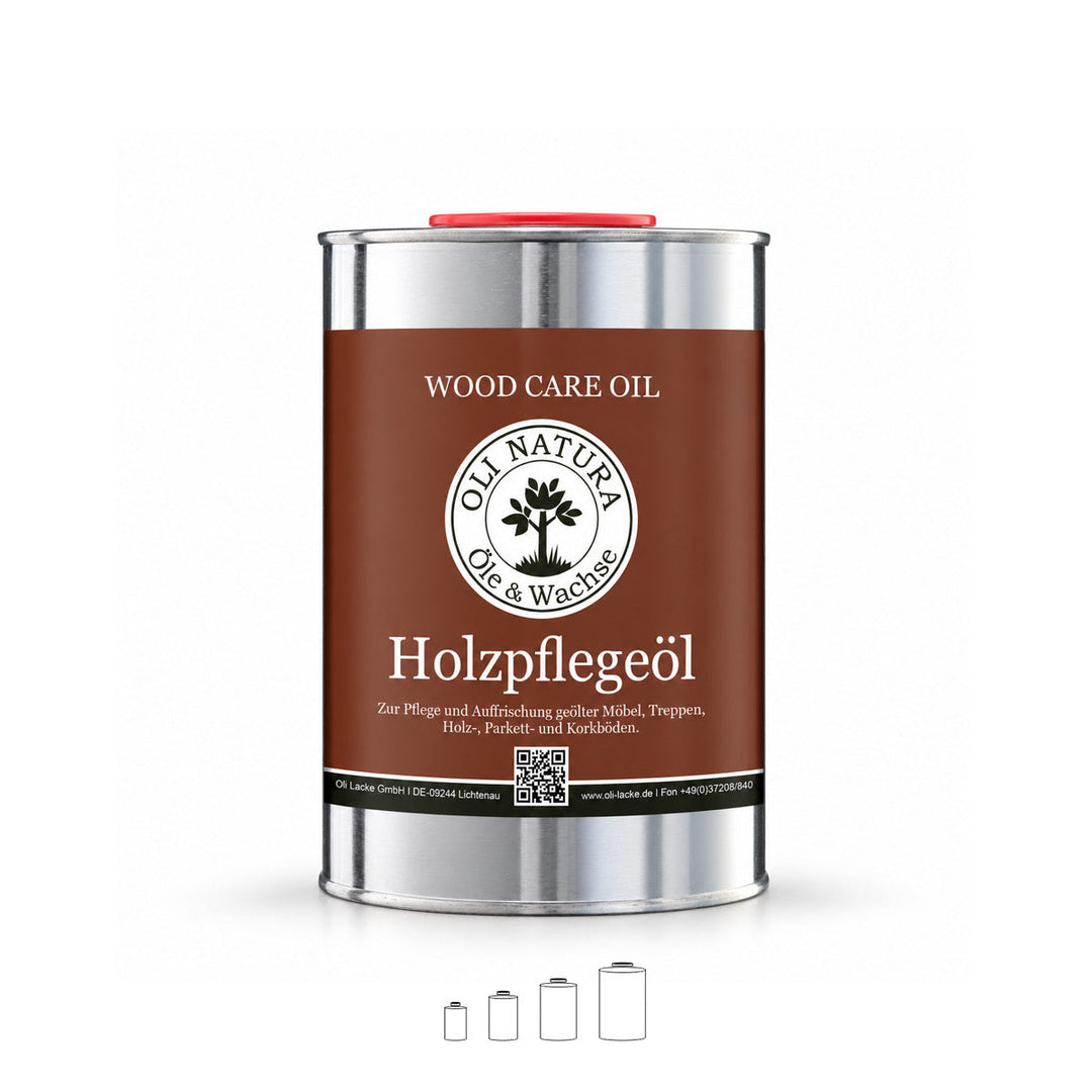 OLI-NATURA Holzpflegeöl im 1-Liter-Metallgebinde zur Pflege geölter Möbel und Holzböden