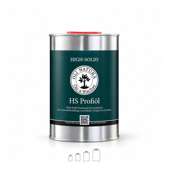 OLI NATURA HS Profiöl NATUR im 1-Liter-Metallgebinde mit rotem Verschluss.