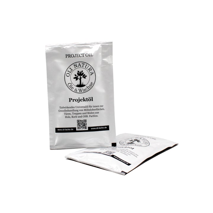 Musterbeutel weiß 25ml Projektöl von Oli-Natura