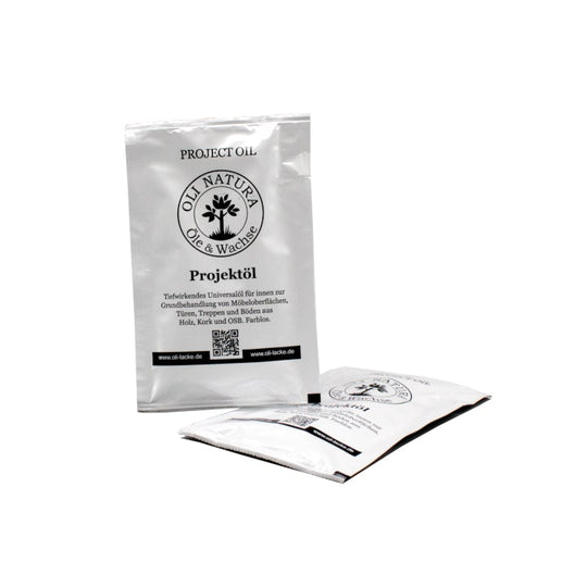 Musterbeutel weiß 25ml Projektöl von Oli-Natura