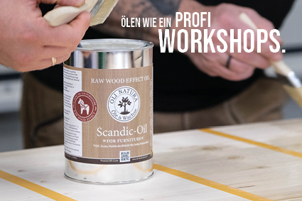 Holz ölen wie ein Profi: Workshops in der OLI-NATURA Lehrwerkstatt